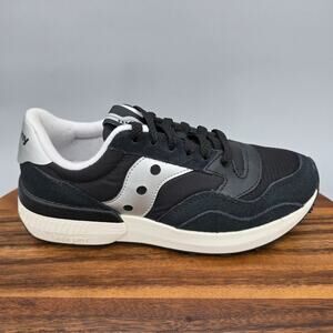 Saucony Jazz NXT Shoes Womens 7.5 Black Suede Leather Mesh Athletic Sneakers